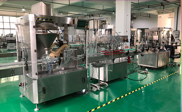 辉达娱乐小型定量粉末灌装机展示